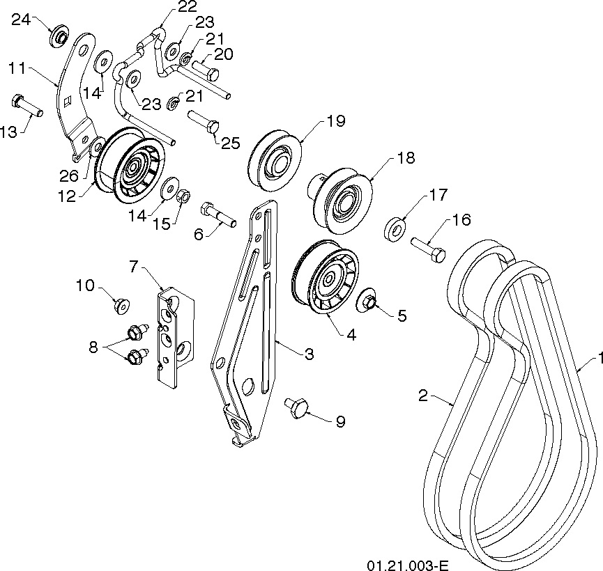CHASSIS, ENGINE & PULLEYS A